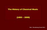 The History of Classical Music  (1600 – 2000)