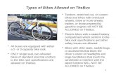 Types of Bikes Allowed on TheBus