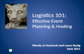Logistics 101:  Effective Event Planning & Hosting