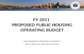 FY 2011  PROPOSED PUBLIC HOUSING OPERATING BUDGET