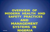 OVERVIEW  OF  MODERN  HEALTH  AND  SAFETY  PRACTICES