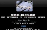 Design in Imaging From  Compressive  to  Comprehensive  Sensing 