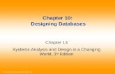 Chapter 10: Designing Databases