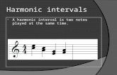 Harmonic intervals