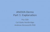 ANOVA Demo Part 1: Explanation