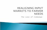 REALIGNING INPUT MARKETS TO FARMER NEEDS