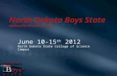North Dakota Boys State Sponsored by the American Legion