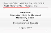 PAN PACIFIC AMERICAN LEADERS AND MENTORS – PPALM, Inc