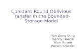 Constant Round Oblivious Transfer in the Bounded-Storage Model
