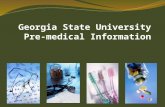 Georgia State University Pre-medical Information