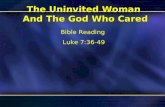 The Uninvited Woman  And The God Who Cared