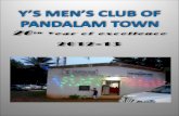 Y’S MEN’S CLUB OF  PANDALAM TOWN 20 th Year  of excellence 2012-13