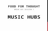 FOOD FOR THOUGHT Break out session 7 MUSIC HUBS