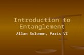 Introduction to Entanglement
