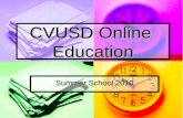 CVUSD Online  Education