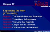 Expanding the West (1790–1850)