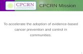 CPCRN Mission