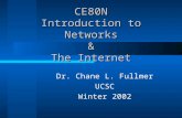 CE80N Introduction to Networks & The Internet