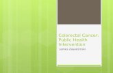 Colorectal Cancer: Public Health Intervention