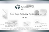 Home Cage Activity Monitoring MLog