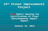 24 th  Street Improvements Project