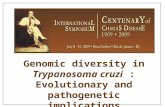 Genomic diversity in  Trypanosoma cruzi  : Evolutionary and pathogenetic implications