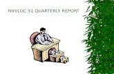 NIH/LOC 51 QUARTERLY REPORT