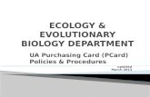 ECOLOGY & EVOLUTIONARY BIOLOGY DEPARTMENT