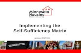 Implementing the  Self-Sufficiency Matrix