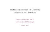Statistical Issues in Genetic Association Studies