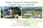 Native Hawaiian Standardized Patient Use of JABSOM