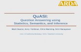 QuASI: Question Answering using  Statistics, Semantics, and Inference