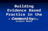 Building Evidence Based Practice in the Community: