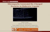 Microsparks Generated By Charged Particles in Dielectric Liquids