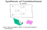 Synthesis of Combinational Logic
