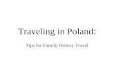 Traveling in Poland: