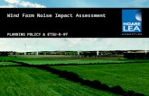 Wind Farm Noise Impact  Assessment PLANNING POLICY &  ETSU-R-97