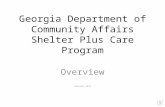 Georgia Department of Community Affairs Shelter Plus Care Program