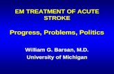 EM TREATMENT OF ACUTE STROKE