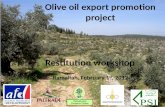 Olive oil export promotion project