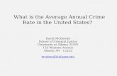 What is the Average Annual Crime Rate in the United States?