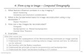 4: From x-ray to image – Computed Tomography