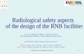 Radiological safety aspects  of the design of the RNB facilities