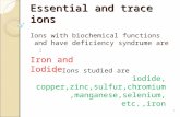 Essential and trace ions