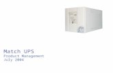 Match UPS Product Management July 2004