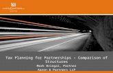 Tax Planning for Partnerships – Comparison of Structures Mark Briegal, Partner