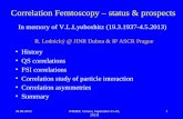 Correlation Femtoscopy – status & prospects