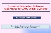 Resource Allocation  Software Algorithms  for  AMC-OFDM Systems