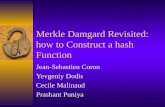 Merkle Damgard Revisited: how to Construct a hash Function