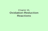 Chapter 15. Oxidation-Reduction Reactions